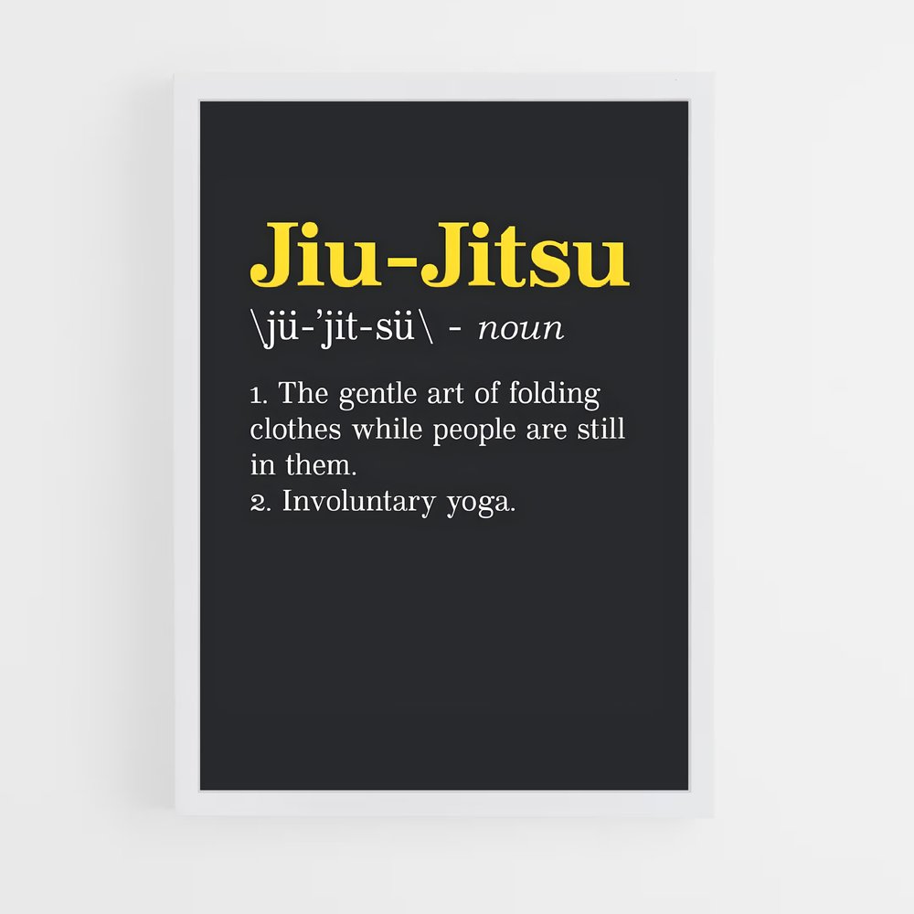 Poster Ju-Jitsu Énergique – affiche Jiu-jitsu brésilien (vue 3)